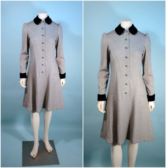 Vintage 60s Mod Peter Pan Collar Princess Mini Dre