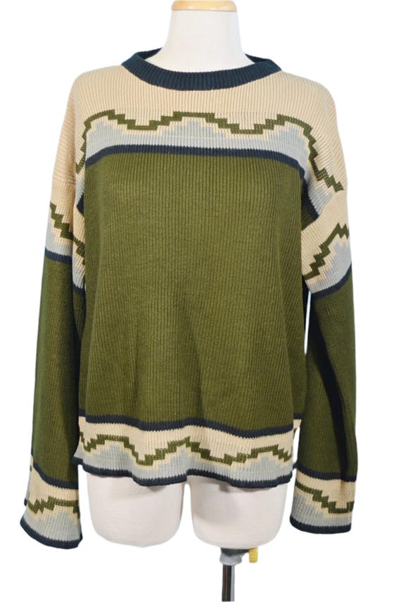 Vintage 60s/70s Southwestern Pullover Sweater - image 3