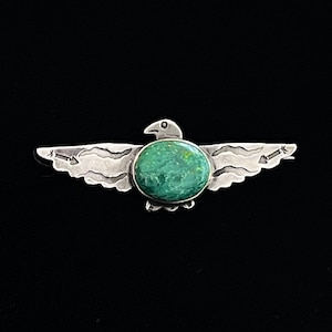 Classic 1950's Navajo Thunderbird Pin - Etsy