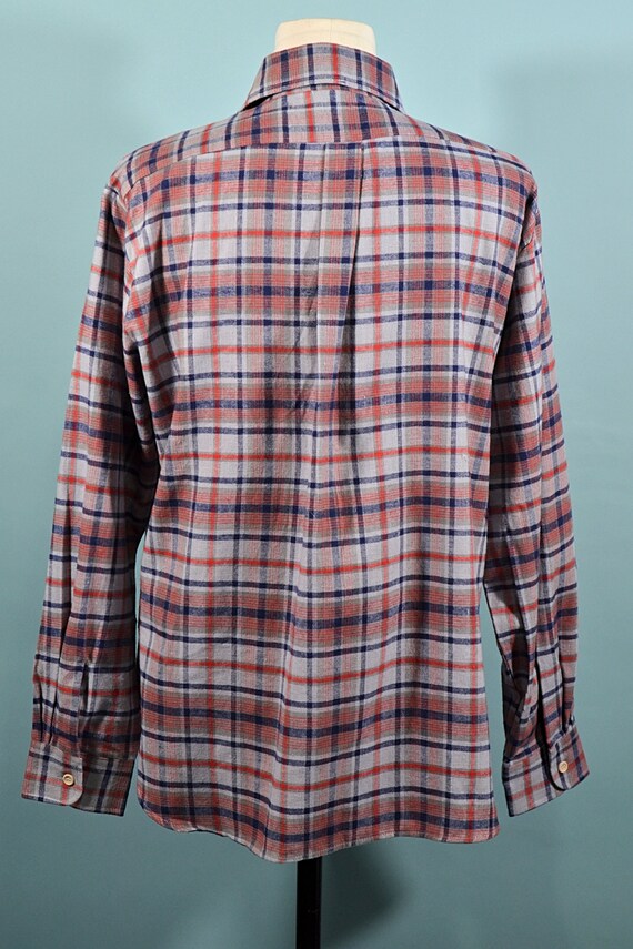 Vintage 70s/80s Plaid Shirt, Unworn w/Original Ta… - image 7