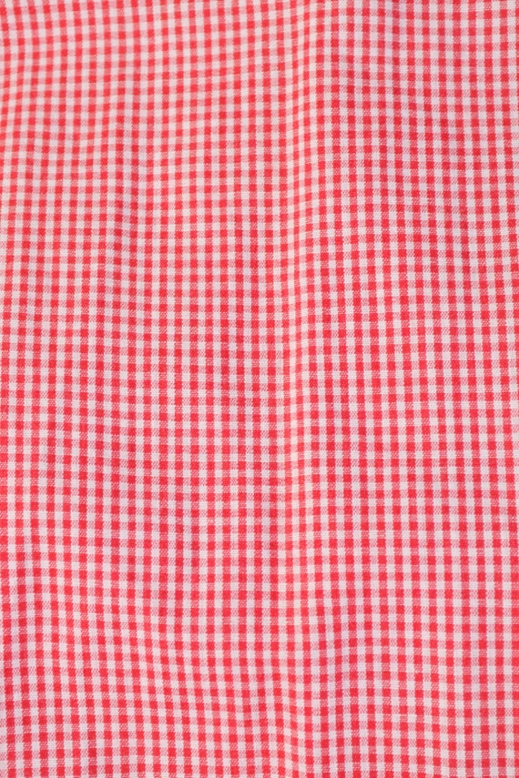 Vintage Early 60s Red + White Check Spaghetti Str… - image 9