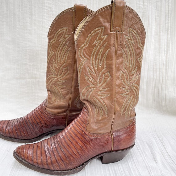 Vintage Justin Womens Western Boots, Leather/Liza… - image 4