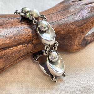 Vintage Niels Erik From, Sterling Danish Modernist Mid-Century Bracelet, 31.7 G