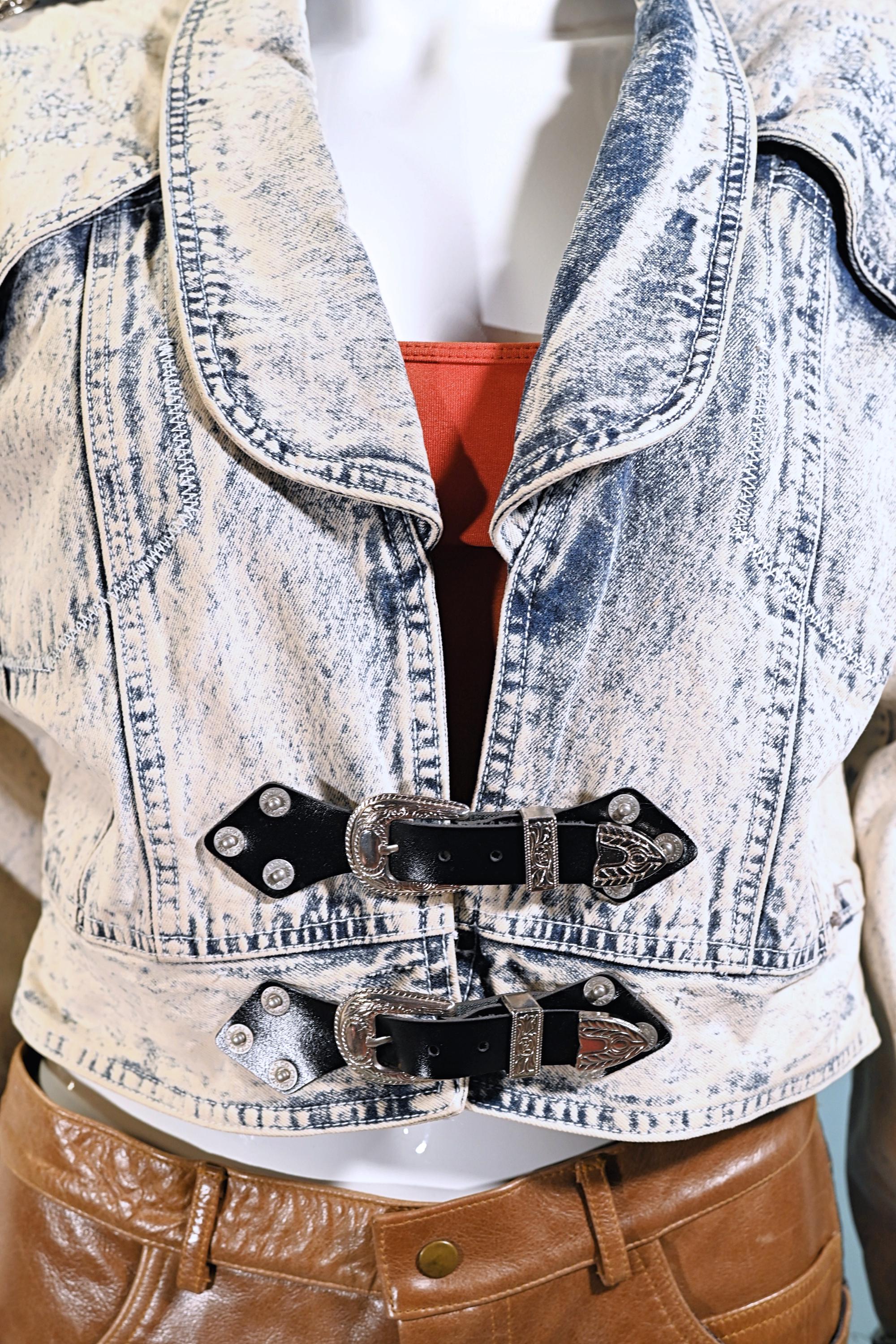 Vintage 80s NO! the Jeans Revolt Claude Attias, Acid Washed