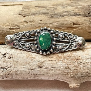 Vintage Sterling Silver Turquoise Brooch, Fred Harvey Era Brooch/Pin
