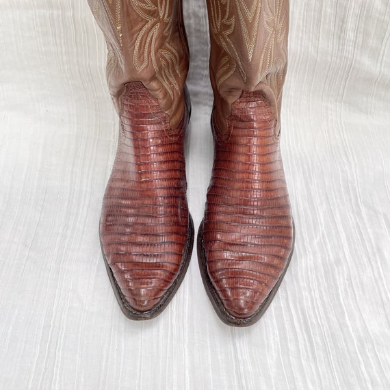 Vintage Justin Womens Western Boots, Leather/Liza… - image 5