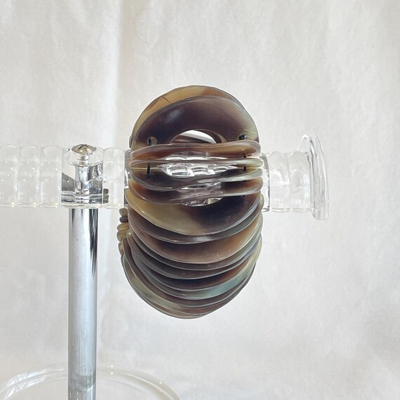 Unusual Vintage Tortoise Shell Statement Bracelet… - image 4
