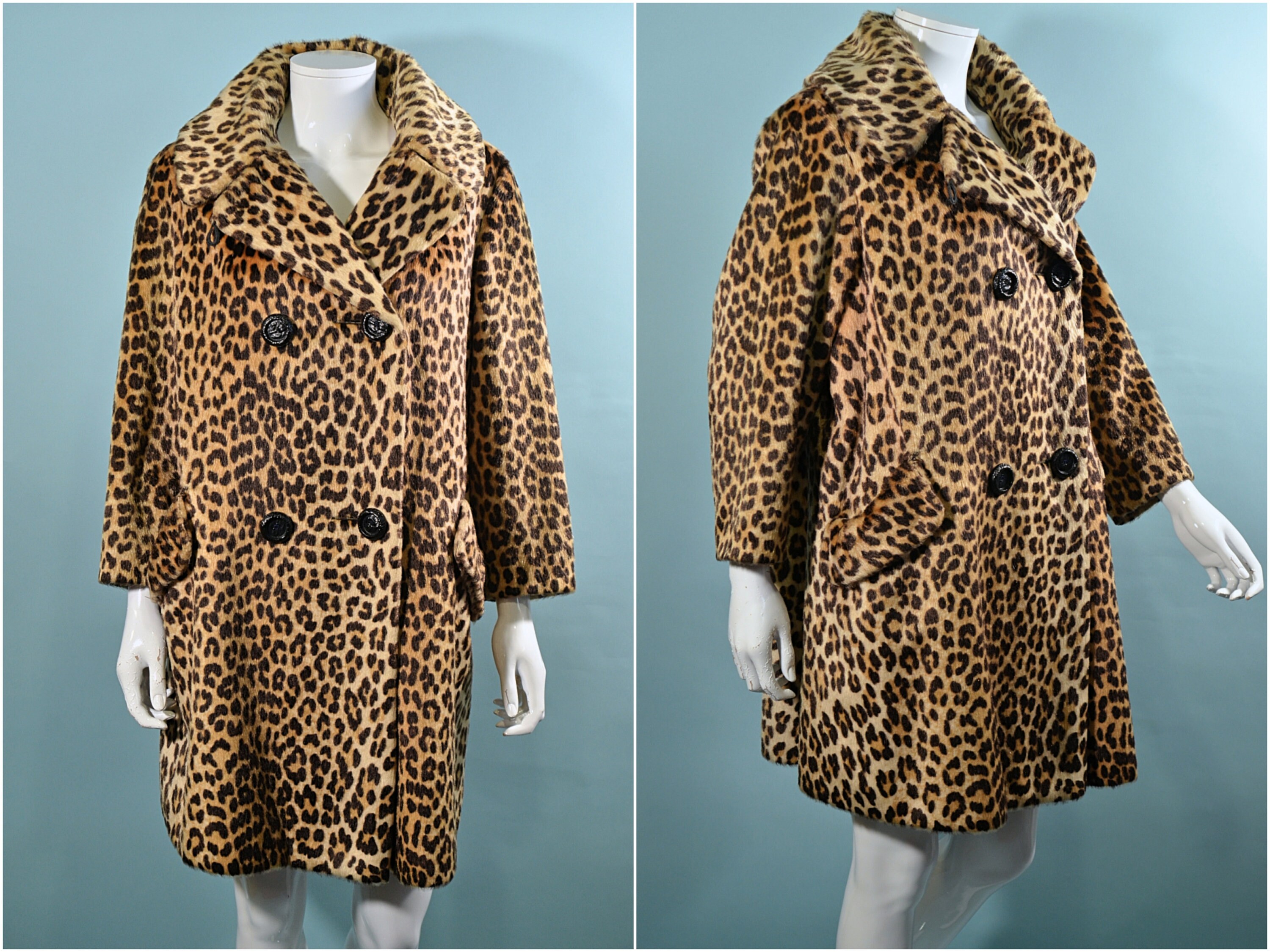 fake leopard coat
