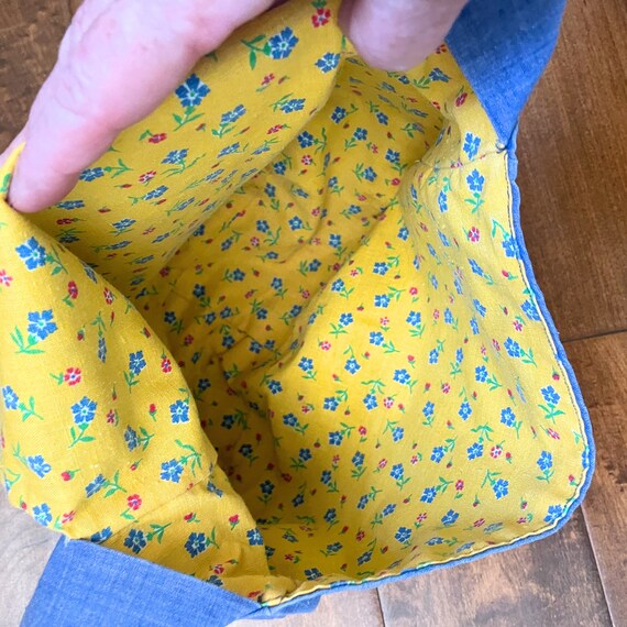 Vintage Handmade Embroidered Shoulder Bag Purse, … - image 8