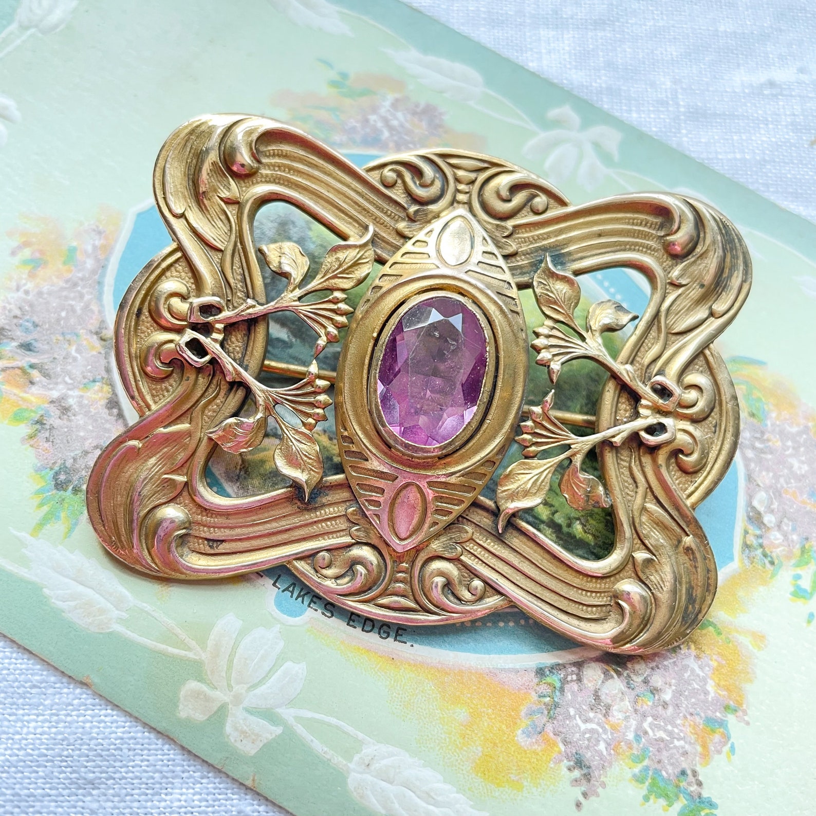 Serene The Antique Brooch Had A Beautiful Purple Stone In It Abstract Art Serene The Antique Brooch Had A Beautiful Purple Stone In It Abstract Art