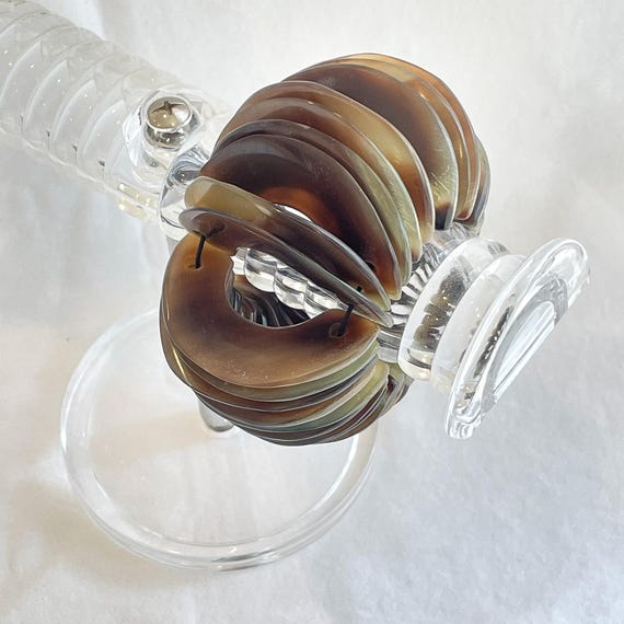 Unusual Vintage Tortoise Shell Statement Bracelet… - image 7