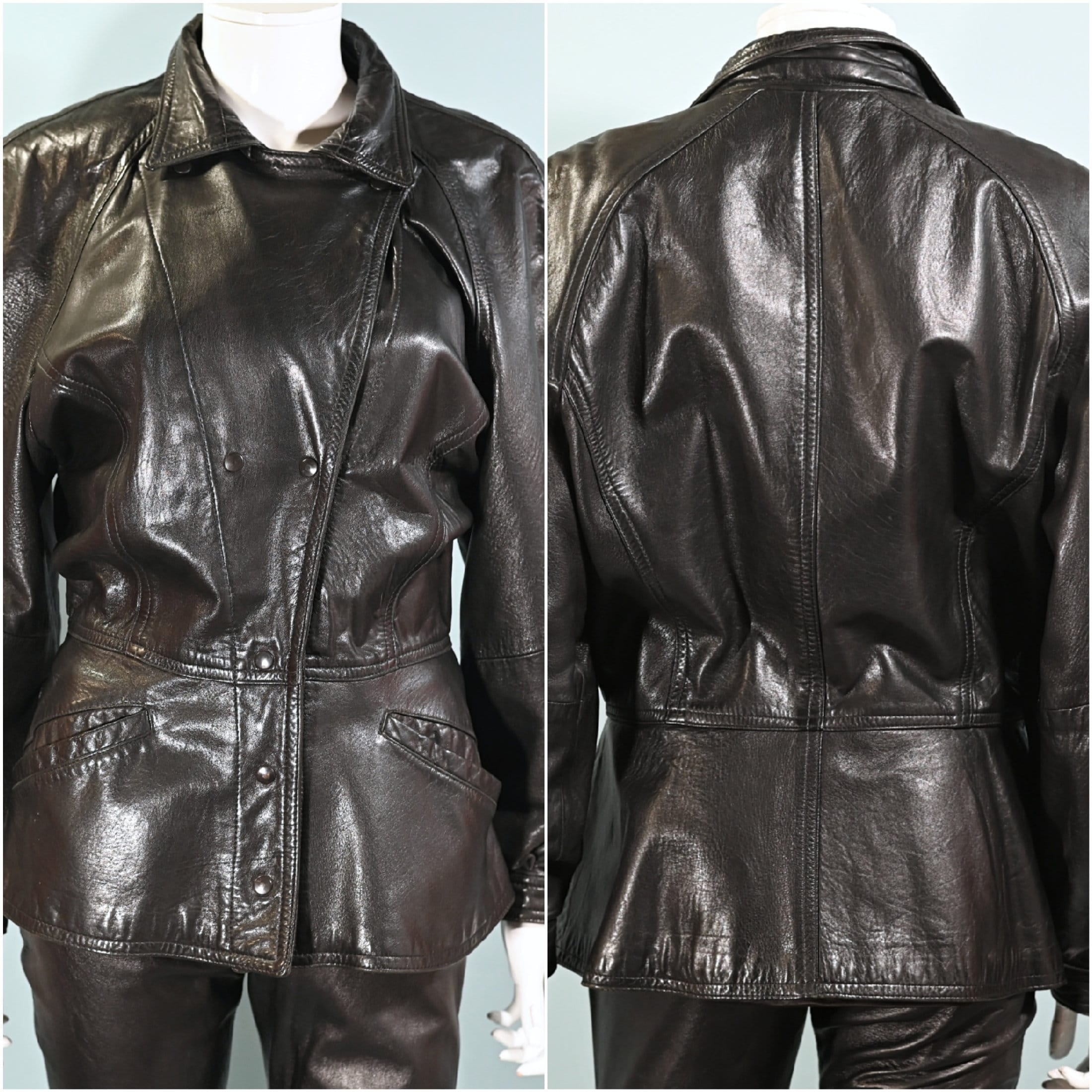 Vintage 80s Soft Black Leather Jacket, Bergdorf Goodman M - Etsy Vintage 80s Soft Black Leather Jacket, Bergdorf Goodman M - Etsy