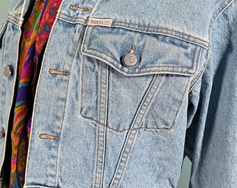 Guess Vintage 80s Cropped Denim Jacket, Georges Marciano S