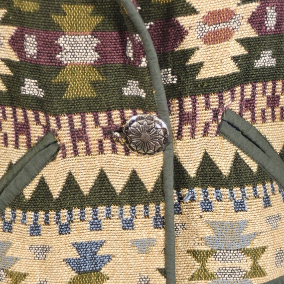 Vintage Cropped Southwestern Jacket, Tapestry Wes… - image 9