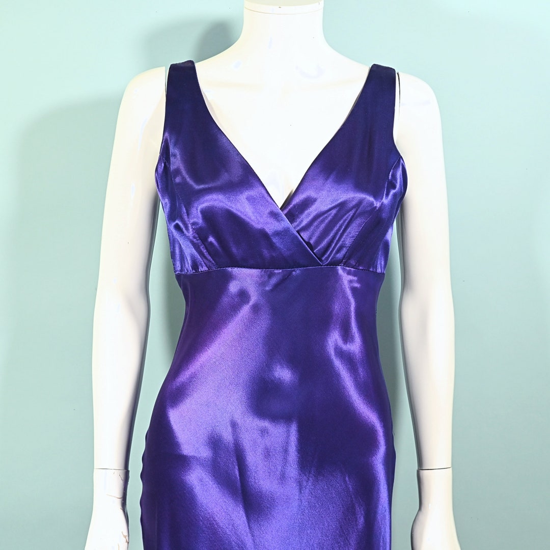 BLUE/PURPLE FLORAL DRESS 30B