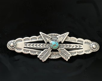 Vintage Fred Harvey Era Navajo Sterling Silver and Turquoise