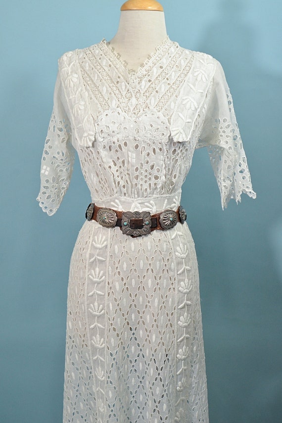 Antique/Vintage Victorian/Edwardian Lace Dress, W… - image 7