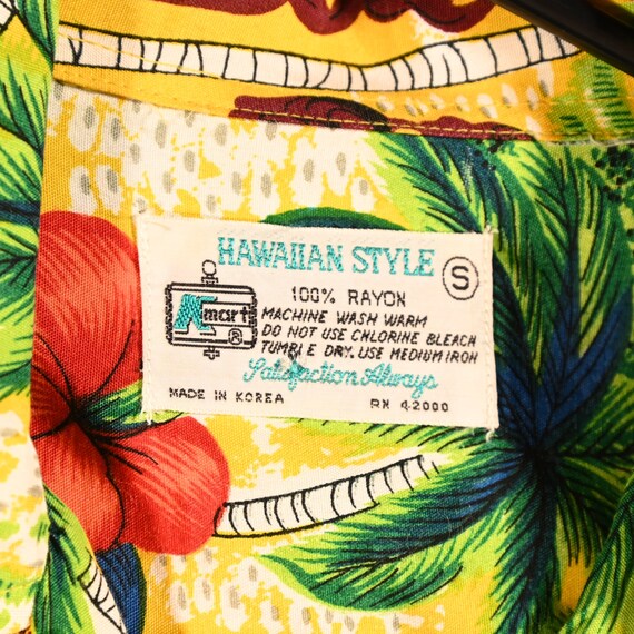 K-Mart Vintage 50s/60s Rayon Hawaiian Shirt, Aloh… - image 9