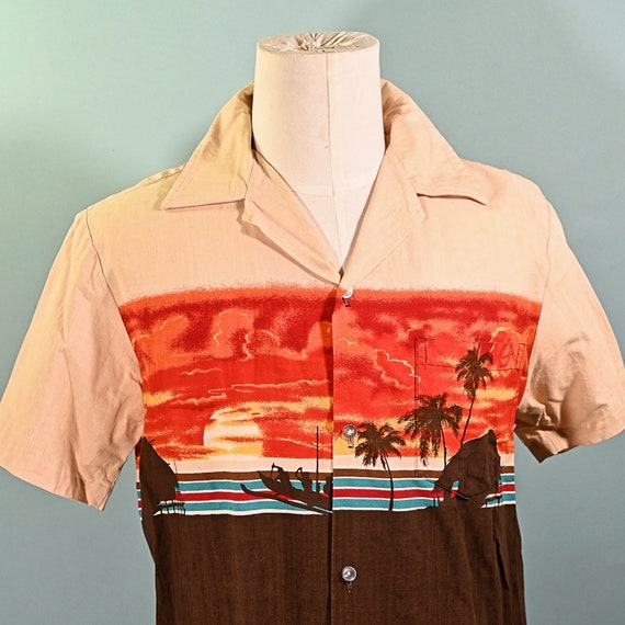 Kai Nani Vintage 70s Hawaiian Shirt Endless Summe… - image 1