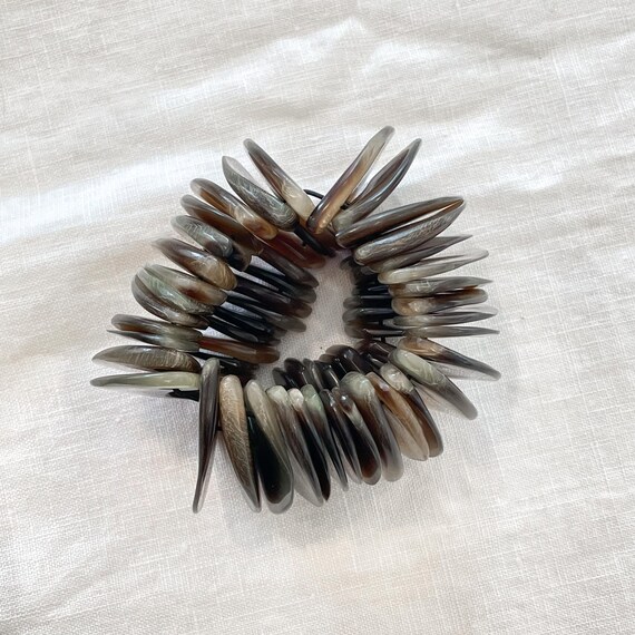 Unusual Vintage Tortoise Shell Statement Bracelet… - image 3