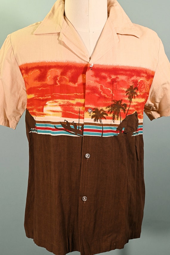 Kai Nani Vintage 70s Hawaiian Shirt Endless Summe… - image 5