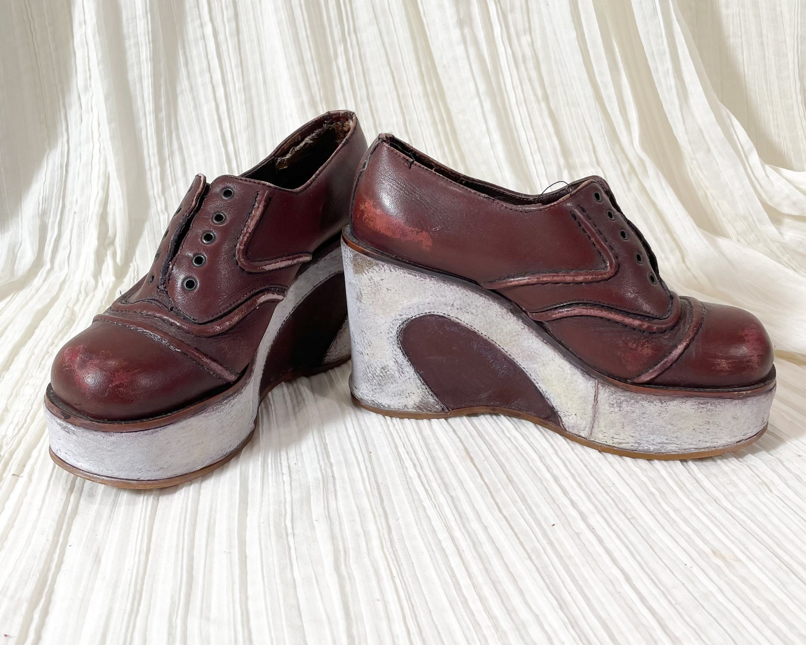 靴 NOS 70s service shoe made by The Hanover VTG 70S NEW MENS 8 HANOVER MASTER FLEX BROWN OXFORD WINGTIP