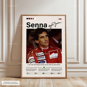 Ayrton senna poster - Etsy 日本