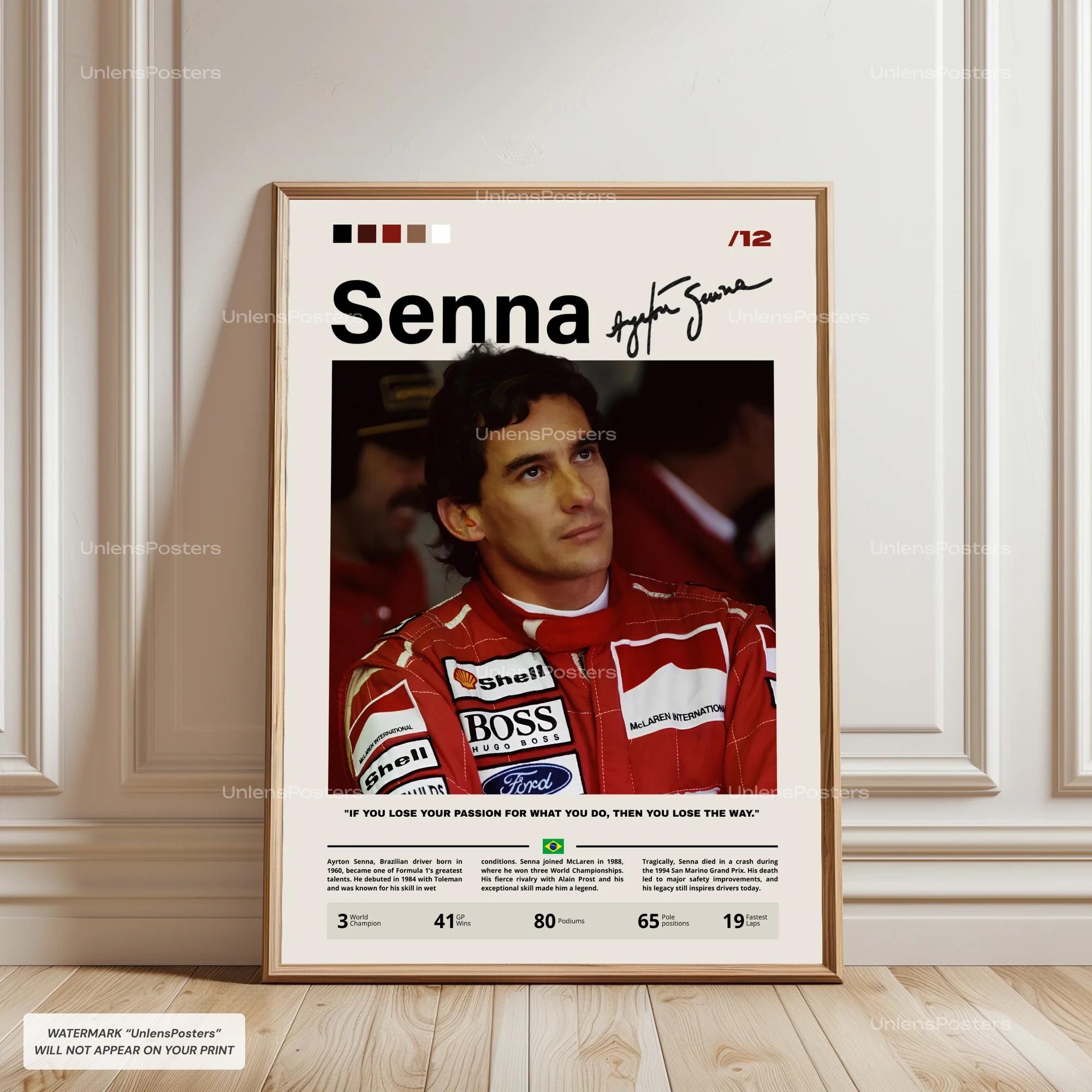Ayrton senna poster - Etsy 日本