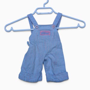 Kid Sister Doll Clothes | Playskool 1986 Stripe Overalls Jumper | Vintage 80s Replacement Toy Garment My Buddy Sister Collection