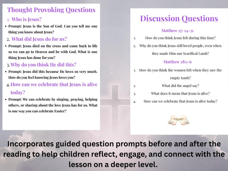 Easter Sunday School Lesson Plan | Jesus Resurrection Bible Curriculum ...