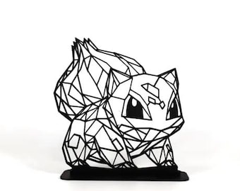 ポケモンにインスパイアされた御三家ポケモンの進化ラインアート