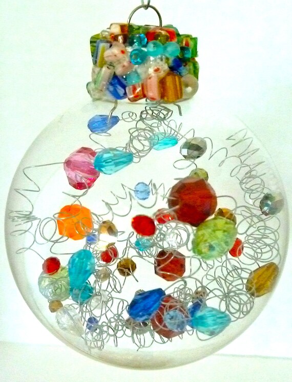 Unique beaded glass Christmas ornaments perfect for gifts or | Etsy