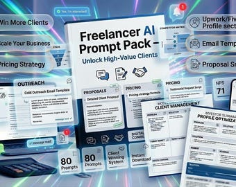 Promptpakket voor freelancer | Cold Outreach-e-mailsjablonen, klantprompts (pdf-download)
