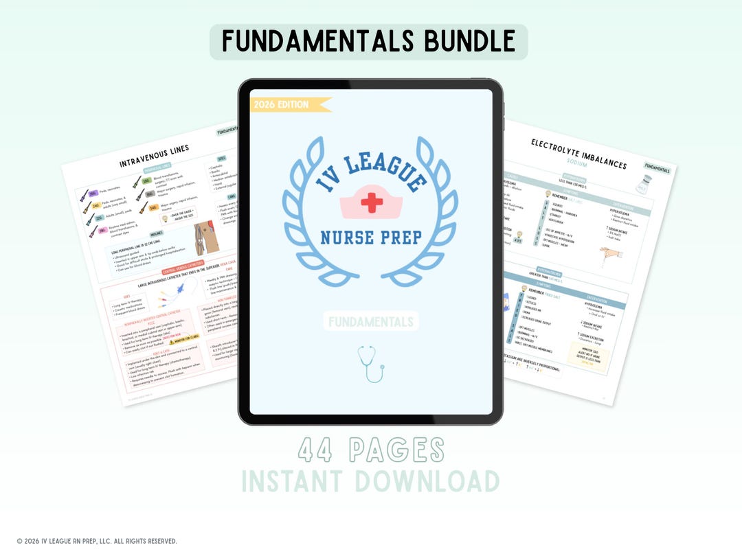 Nursing Fundamentals Study Guide - Etsy