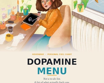 ADHD Dopamine Menu – Personal Fuel Chart (4 Pages PDF)