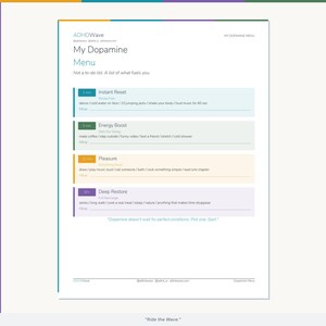 Menu de Dopamina para TDAH – Tabela de Combustível Pessoal (PDF de 4 páginas) imagem 6