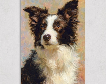 Custom Pet Portrait Oil Painting from Photo, Hand-Painted Dog Cat Art