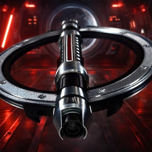 Inquisitor Double Bladed Lightsaber – Spinning Saber Prop – Sith Cosplay Weapon – Star Wars Inspired Replica – 3D Printed Display Saber image 4