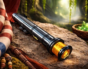 Shaak Ti Inspired Lightsaber Hilt – 3D Printed Jedi Saber Prop, Star Wars Cosplay Weapon, Collector Display Piece
