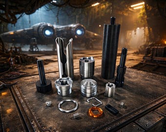 Jedi Survivor Inspired Lightsaber Hilt – 3D Printed Sci-Fi Saber – Cosplay Prop – Display Collectible – Custom Star Wars Style