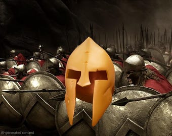 Kids Spartan Warrior Helmet – 3D Printed Cosplay Helmet