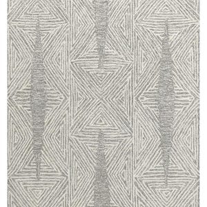 HandTufted loop grey white Natural Rug