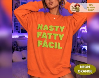 Fatty Puff Crewneck Sweatshirt, 3D Embossed Puff Sweatshirt, Puff Latina Sweatshirt, concert Carol Sweatshirt, Neon Sweatshirt, New Tour K G