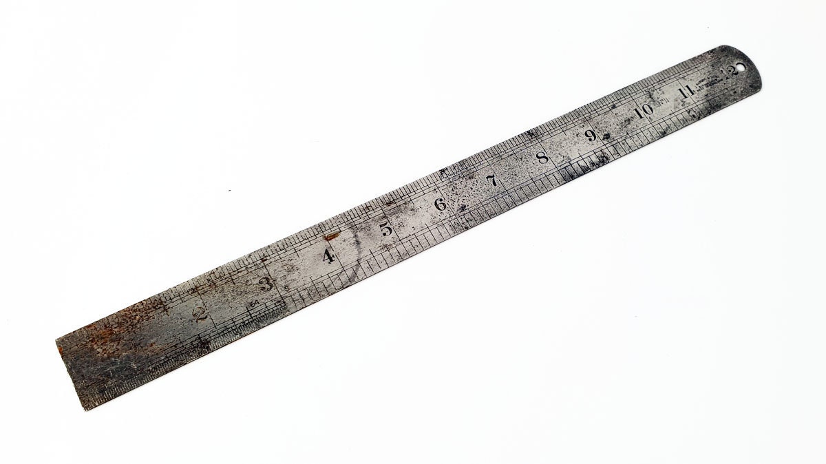 Double Side Metal Ruler Stainless Steel- 30cm-20cm-15cm 12/ 8/6 Uk  Seller