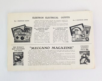 MECCANO 1940 - Tarif Confidentiel Dinky Hornby + Conditions De Vente - Vintage France