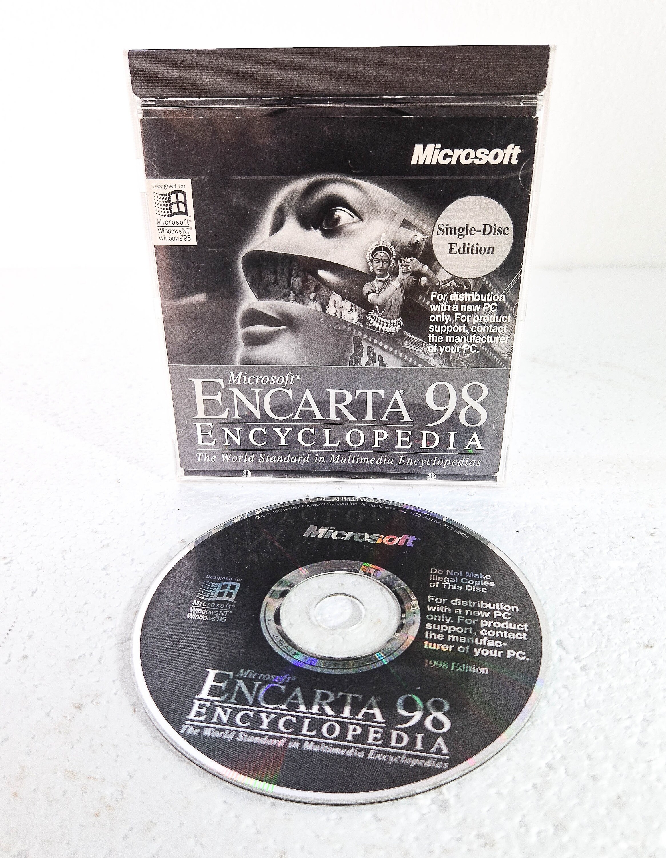Microsoft Encarta 98 Encyclopedia : PC CD-ROM, Vintage Software - Etsy