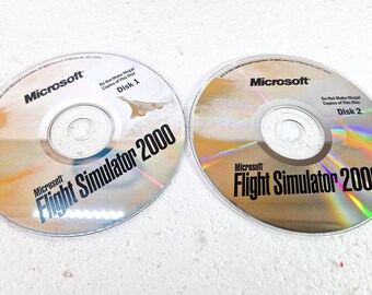 Microsoft Flight Simulator 2000 Édition Professionnelle - PC Big Box Version Française, Bon état