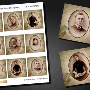 ANTIQUE Photo vintage images, digital collage sheet, digital download, old photography collage - INSTANT DOWNLOAD