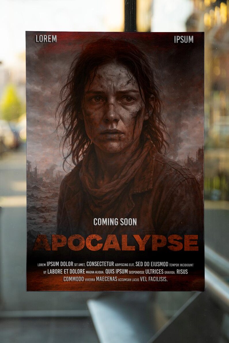 Editable Apocalypse Movie Poster – PSD & PDF Format – Instant Download ...