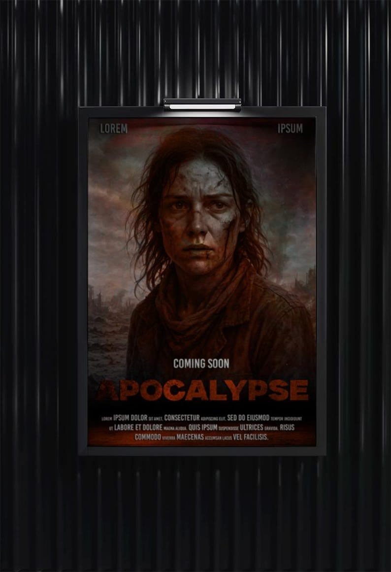 Editable Apocalypse Movie Poster – PSD & PDF Format – Instant Download ...